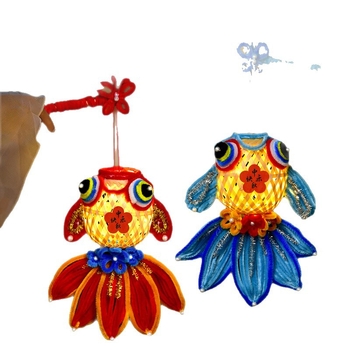 Φανάρι Fat Dragon: μοτίβο koi ψάρι, ακανόνιστο σχήμα, DIY, κλασικό στυλ