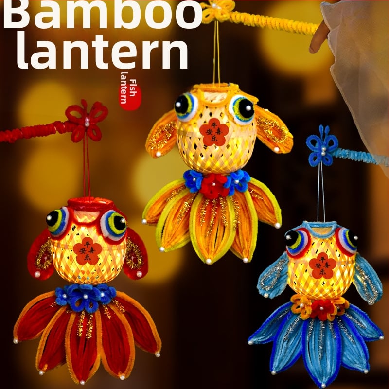 Φανάρι Fat Dragon: μοτίβο koi ψάρι, ακανόνιστο σχήμα, DIY, κλασικό στυλ