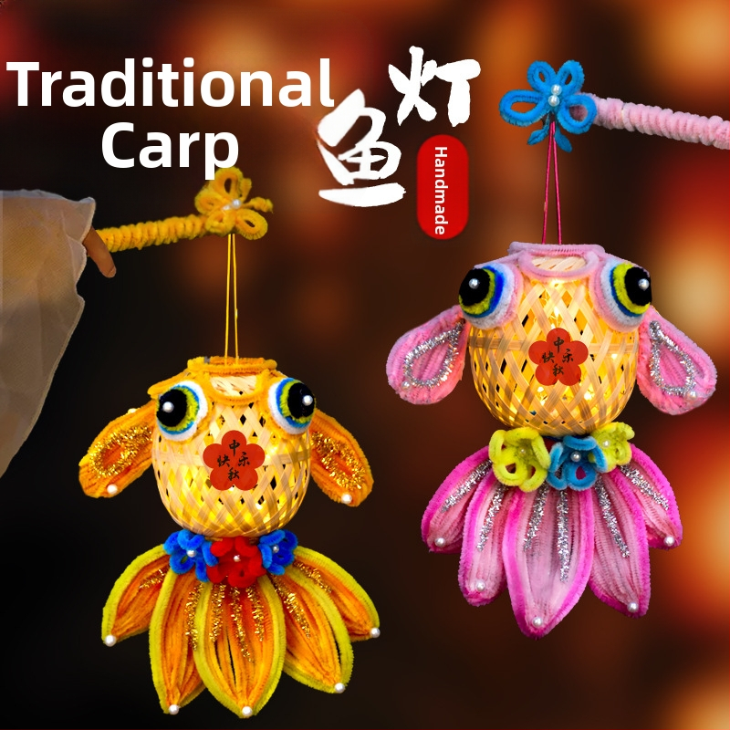 Fat Dragon lampa: motív koi, nepravidelný tvar, DIY, klasický štýl