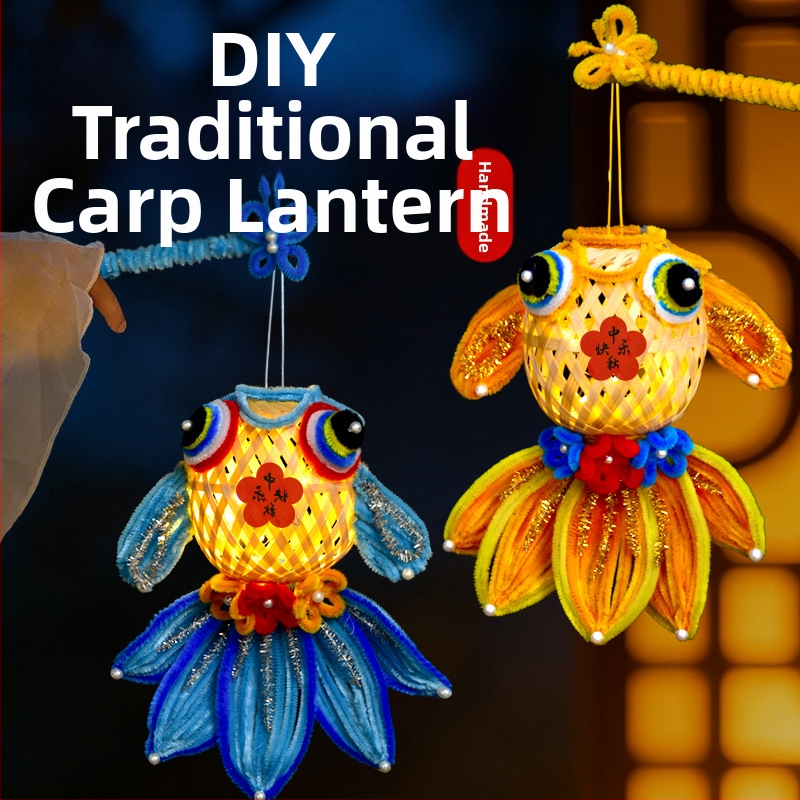 Fat Dragon lampa: motív koi, nepravidelný tvar, DIY, klasický štýl