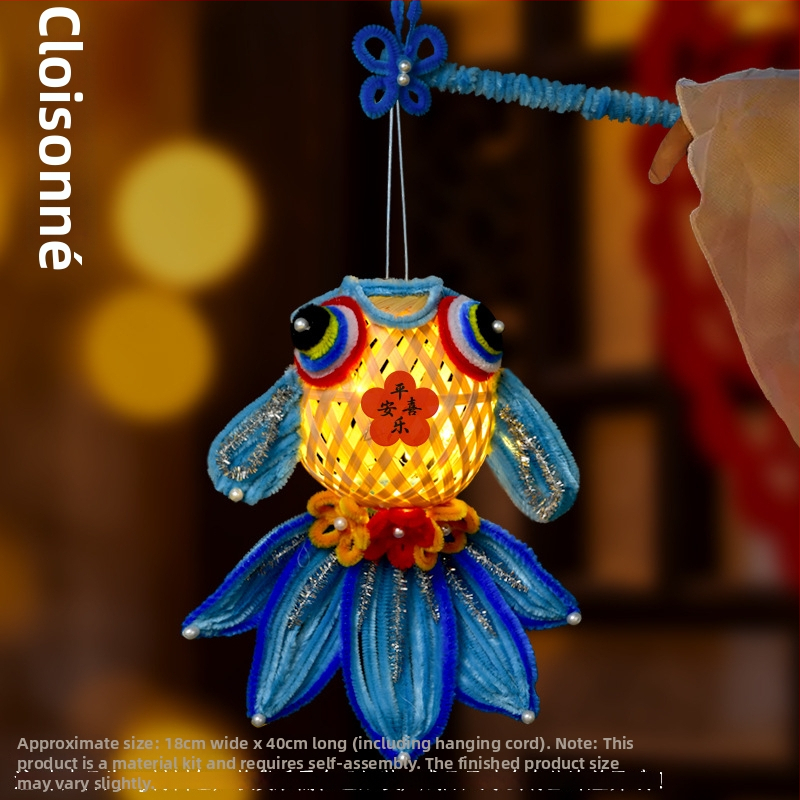 Φανάρι Fat Dragon: μοτίβο koi ψάρι, ακανόνιστο σχήμα, DIY, κλασικό στυλ