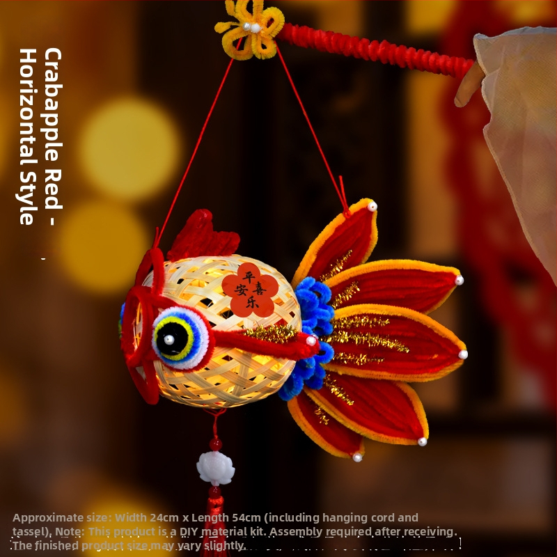 Φανάρι Fat Dragon: μοτίβο koi ψάρι, ακανόνιστο σχήμα, DIY, κλασικό στυλ