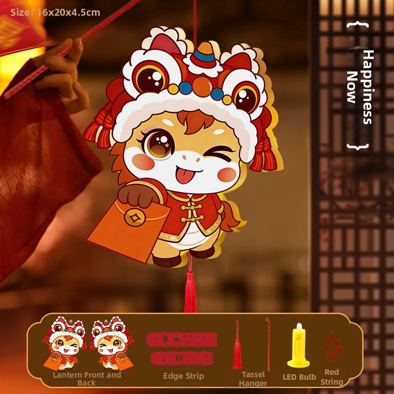 Φανάρι Fat Dragon: μοτίβο koi ψάρι, ακανόνιστο σχήμα, DIY, κλασικό στυλ