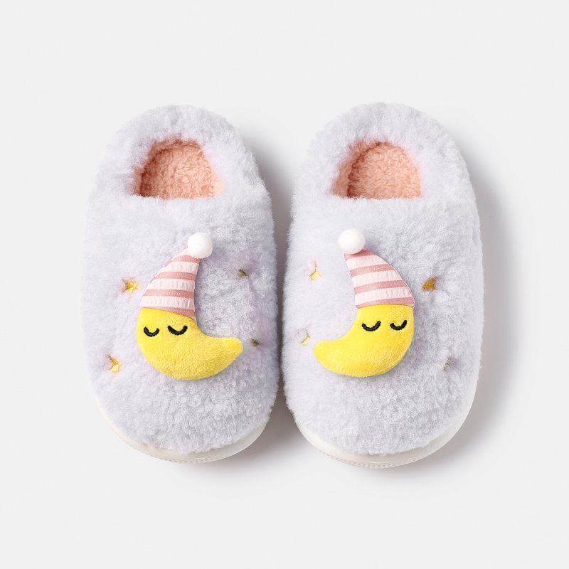 Happy Mary plišane dječje papuče, crtani uzorak, unisex, EVA potplat, zadržavaju toplinu za zimu, proljeće i jesen