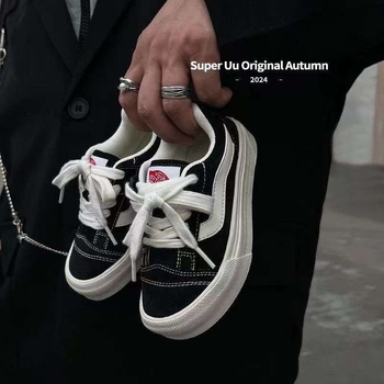 Sneakers pentru copii în stil coreean, mid-top, exterior din piele sintetică, talpă PU, anti-derapare, rezistenți la uzură