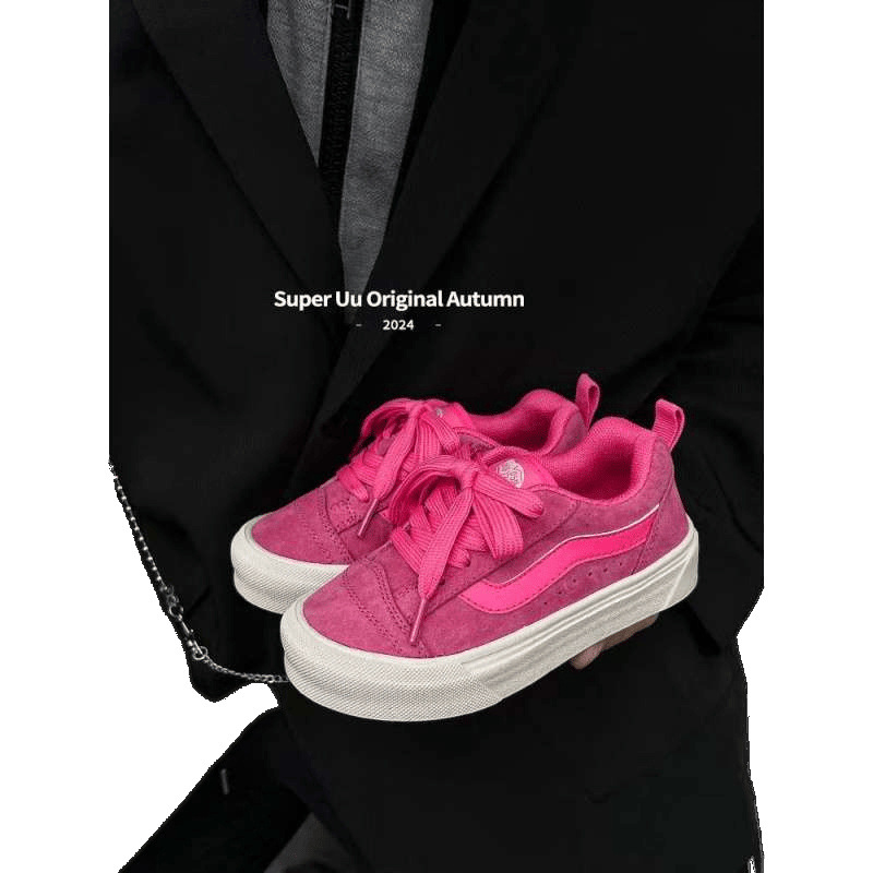 Sneakers pentru copii în stil coreean, mid-top, exterior din piele sintetică, talpă PU, anti-derapare, rezistenți la uzură