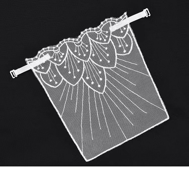 Top din dantelă fără bretele, decolteu în V, stil lejer; exterior: poliester filament, căptușeală: bumbac, lățime 25, vară 2023