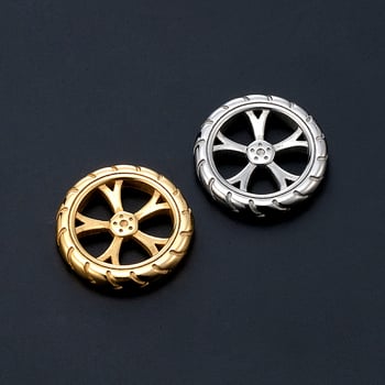 Колие от титановата стомана в стил Ins със геометрична висулка 38778, електроплатиране, лято 2024