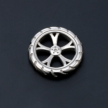 Колие от титановата стомана в стил Ins със геометрична висулка 38778, електроплатиране, лято 2024