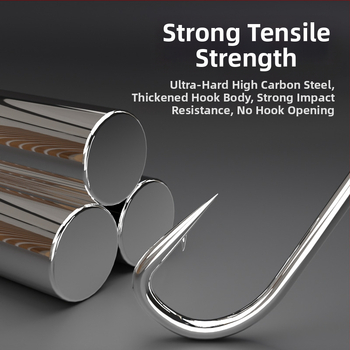 Двойна риболовна кука без шипове, обикновена кука за морски и сладководен риболов