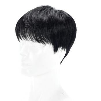 Star smile Muška kratka wig s potpuno ručno tkanim gornjim dijelom, 100% ljudske dlake, model 1820