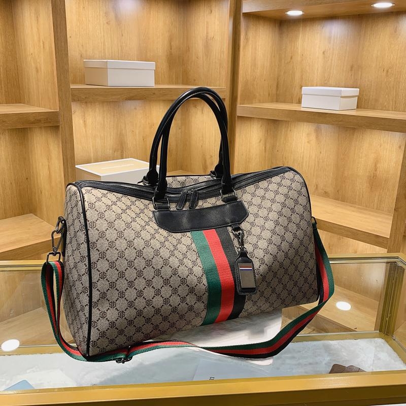 Putna torba za kratka putovanja, 36–55L, PU materijal, poliesterska podstava, geometrijski uzorak, unisex