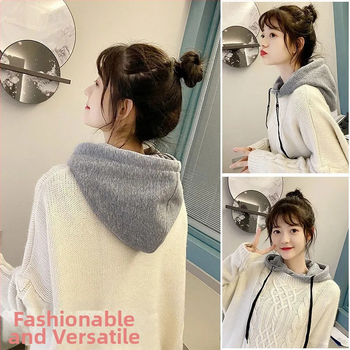 Guler fals cu glugă internă – bumbac, design intern cu glugă, primăvara 2025, origine: Xuzhou