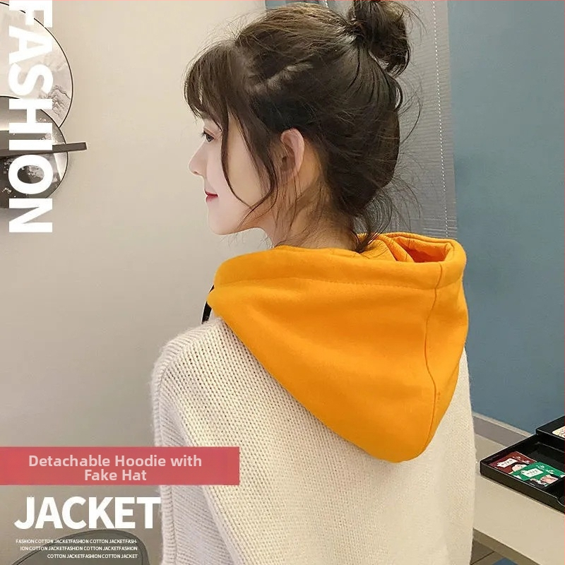 Guler fals cu glugă internă – bumbac, design intern cu glugă, primăvara 2025, origine: Xuzhou