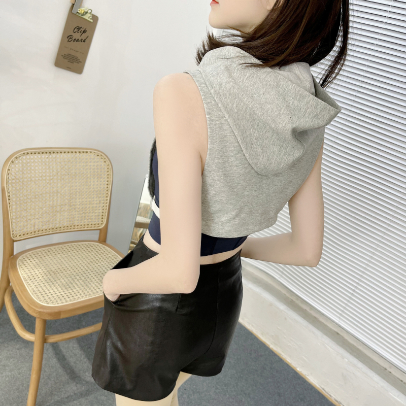 Guler fals cu glugă internă – bumbac, design intern cu glugă, primăvara 2025, origine: Xuzhou