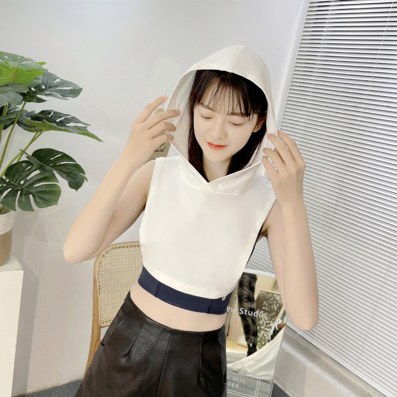 Guler fals cu glugă internă – bumbac, design intern cu glugă, primăvara 2025, origine: Xuzhou