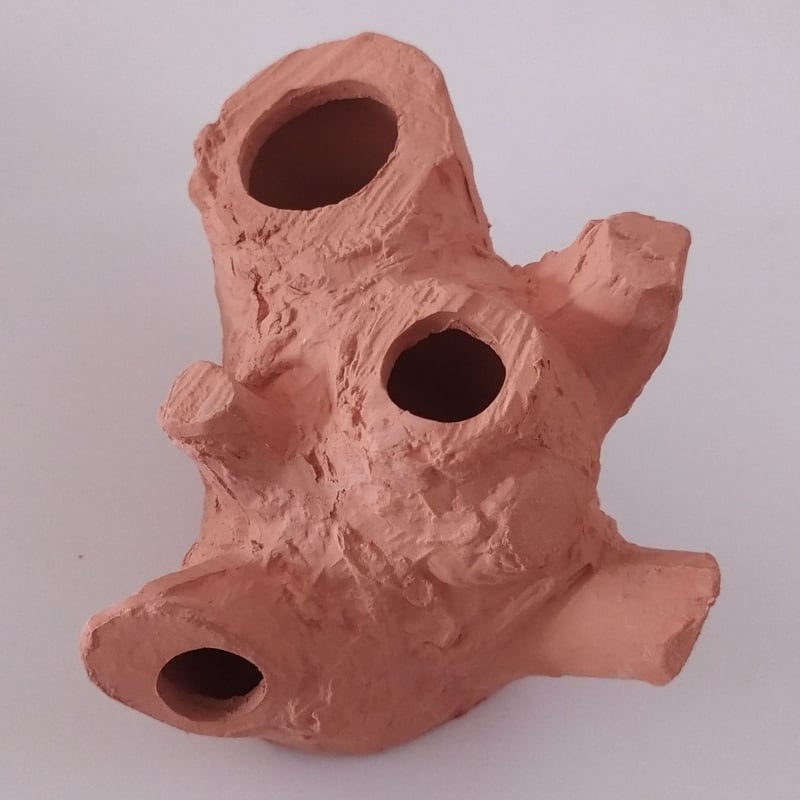 Διακοσμητικό ενυδρείου από συνθετική ρητίνη: κρυψώνα με σπήλαιο ωοτοκίας για γαρίδες και μικρά ψάρια, βελτιώνει το οικολογικό περιβάλλον