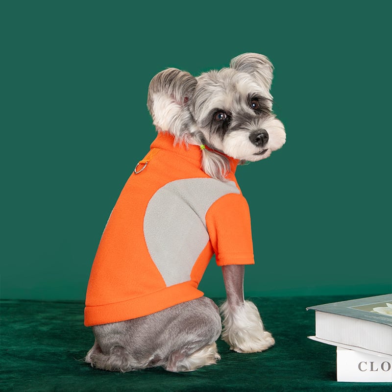 Jachetă de fleece pentru animale de companie (câini și pisici), toamnă-iarnă, patchwork călduros din catifea, stil hip-hop, îmbrăcăminte unisex pentru animale