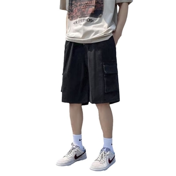 Ανδρικά σορτς τζιν, χαλαρή γραμμή, κορεατικού στυλ, 70% βαμβάκι