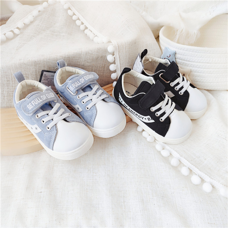 Adidași de copii din canvas cu Velcro – Unisex, pentru vârsta 4–6 ani, potriviți pentru primăvară, vară și toamnă