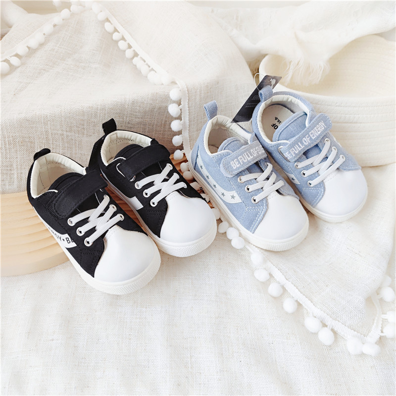 Adidași de copii din canvas cu Velcro – Unisex, pentru vârsta 4–6 ani, potriviți pentru primăvară, vară și toamnă