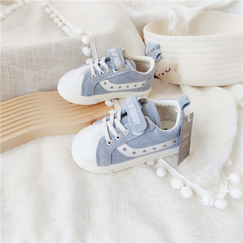 Adidași de copii din canvas cu Velcro – Unisex, pentru vârsta 4–6 ani, potriviți pentru primăvară, vară și toamnă