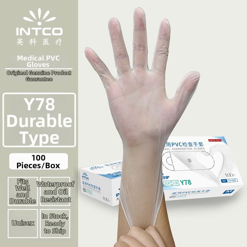 Yingke PVC γάντια μίας χρήσης για επεξεργασία τροφίμων και καθημερινή καθαριότητα, έγκριση Wanhuai μηχανής №20200001