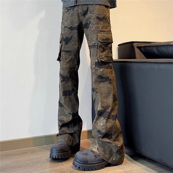 Ανδρικά τζιν: σλιμ στράιτ, υψηλή μέση, λεπτομέρεια χειροποίητης σχεδίασης, ύφασμα Modal με γούνα κουνελιού, φερμουάρ