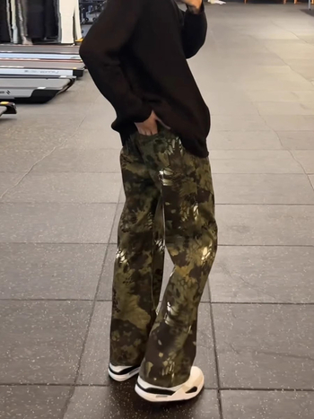 Τζιν ίσια γραμμή, denim με γούνα κουνελιού, μεσαία μέση, φερμουάρ, λεπτό ύφασμα, κοντή μήκος παντελονιών