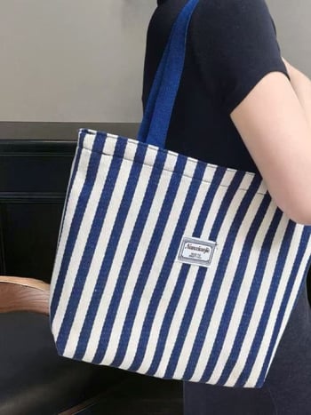 Torba Tote od platna za poslovna putovanja, s džepom za dokumente i dvostrukim remenima