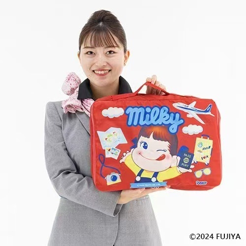 Organizator prtljage, japanski stil slatka djevojka crtani lik, dvostruki sloj, veliki kapacitet, sklopiva torba, najlon, unisex, kućno skladištenje