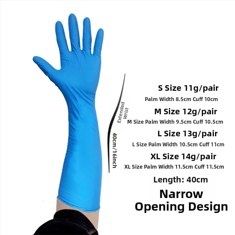 Γάντια από νιτρίλιο μιας χρήσης, τυπικού πάχους, 1000 τεμάχια ανά κουτί, βάρος συσκευασίας 5,5 κιλά, κατάλληλα για πλύσιμο πιάτων