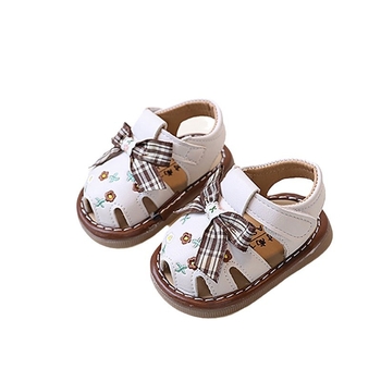 Cipele za mališane - unisex, sintetička koža, Velcro zatvarač, mašna uzorak, 12–36 mjeseci
