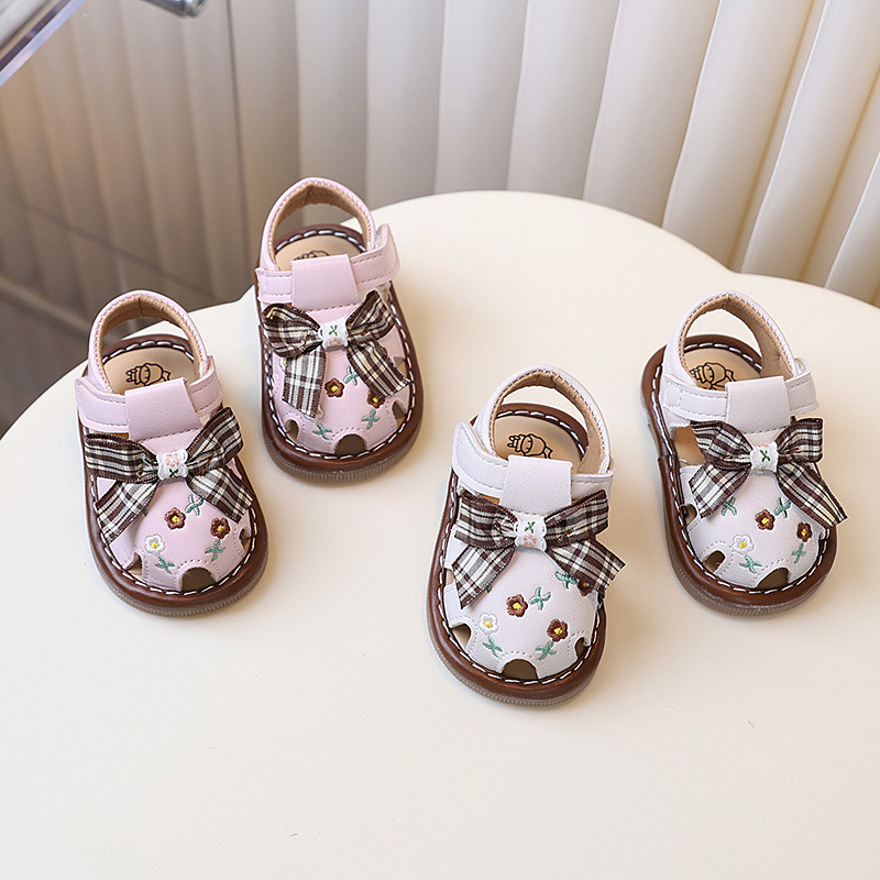 Cipele za mališane - unisex, sintetička koža, Velcro zatvarač, mašna uzorak, 12–36 mjeseci