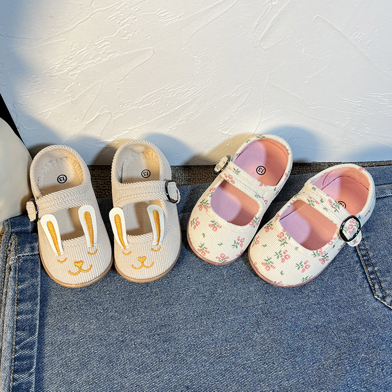 Pantofi de prințesă pentru copii, respirabili și ușori, închidere Velcro, talpă PVC, pentru 12–36 luni, primăvară și toamnă