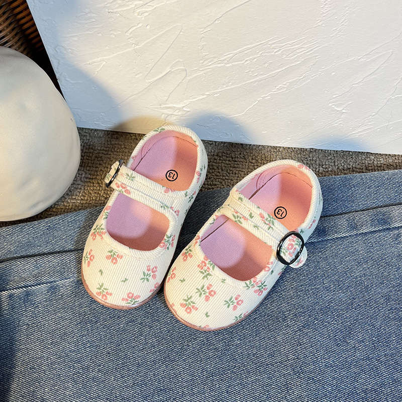 Pantofi de prințesă pentru copii, respirabili și ușori, închidere Velcro, talpă PVC, pentru 12–36 luni, primăvară și toamnă