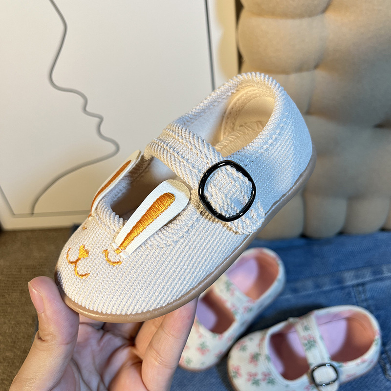 Pantofi de prințesă pentru copii, respirabili și ușori, închidere Velcro, talpă PVC, pentru 12–36 luni, primăvară și toamnă