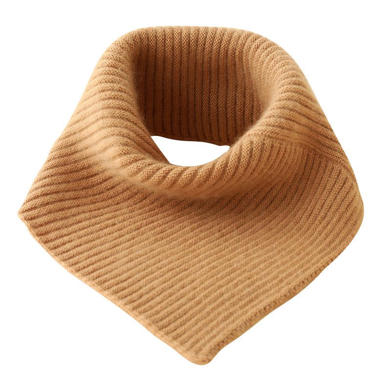 Fular de gât din cașmir, triunghiular, tricotat cu Warp Knit - Menținerea Căldurii, Iarna 2025