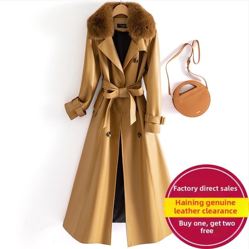 Emanko jachetă din piele artificială pentru femei, croială slim, mâneci lungi, guler tip sacou, închidere cu trei nasturi