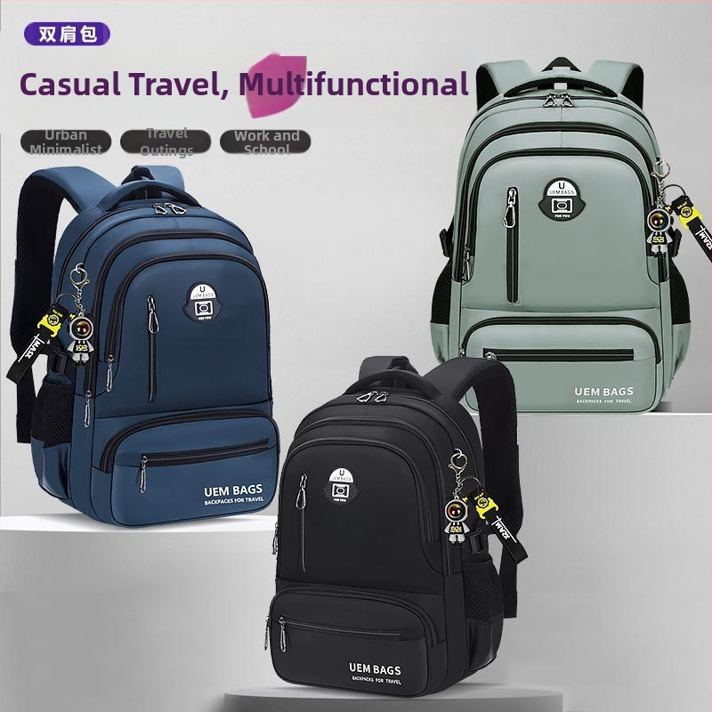 Σακίδιο πλάτης για αγόρια, Oxford ύφασμα, αδιάβροχο, αστικός μινιμαλιστικός σχεδιασμός, καμπύλοι ιμάντες ώμου