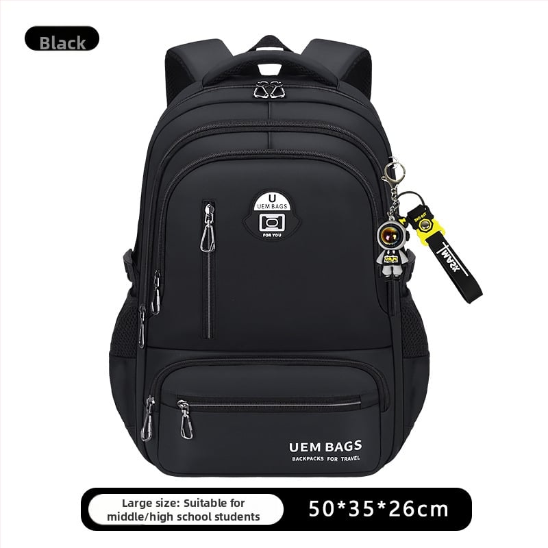 Σακίδιο πλάτης για αγόρια, Oxford ύφασμα, αδιάβροχο, αστικός μινιμαλιστικός σχεδιασμός, καμπύλοι ιμάντες ώμου