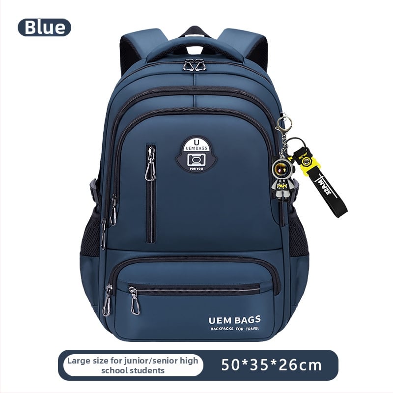 Σακίδιο πλάτης για αγόρια, Oxford ύφασμα, αδιάβροχο, αστικός μινιμαλιστικός σχεδιασμός, καμπύλοι ιμάντες ώμου