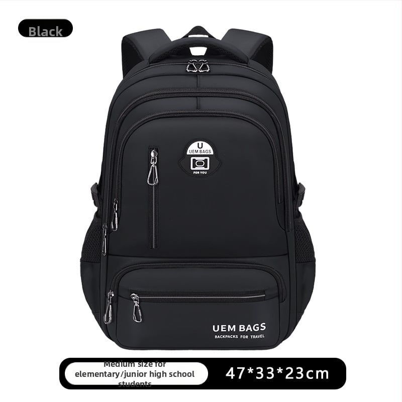 Σακίδιο πλάτης για αγόρια, Oxford ύφασμα, αδιάβροχο, αστικός μινιμαλιστικός σχεδιασμός, καμπύλοι ιμάντες ώμου