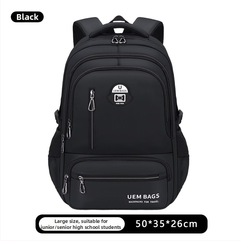 Σακίδιο πλάτης για αγόρια, Oxford ύφασμα, αδιάβροχο, αστικός μινιμαλιστικός σχεδιασμός, καμπύλοι ιμάντες ώμου