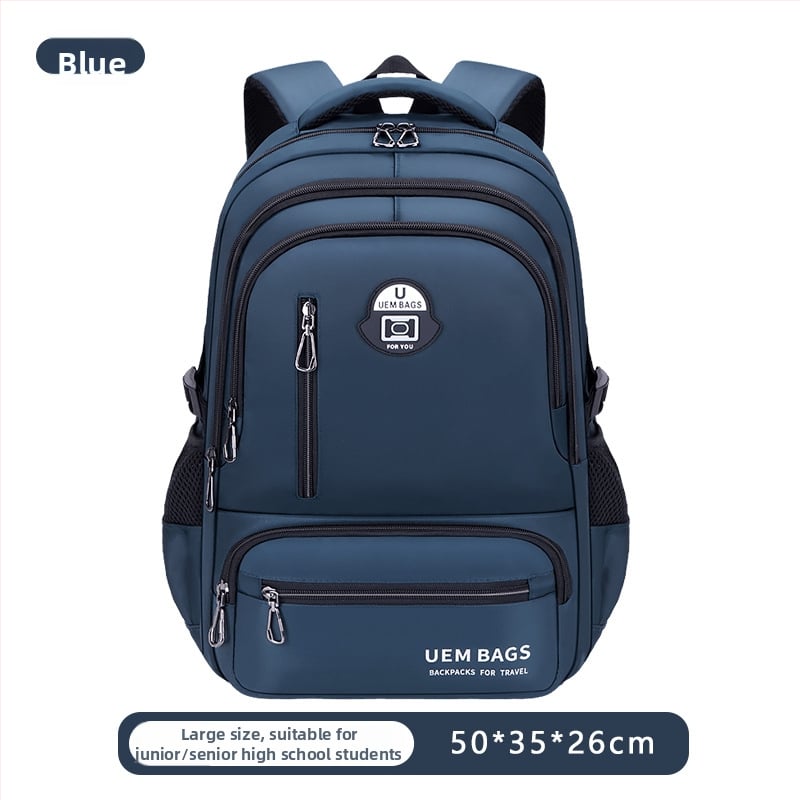 Σακίδιο πλάτης για αγόρια, Oxford ύφασμα, αδιάβροχο, αστικός μινιμαλιστικός σχεδιασμός, καμπύλοι ιμάντες ώμου