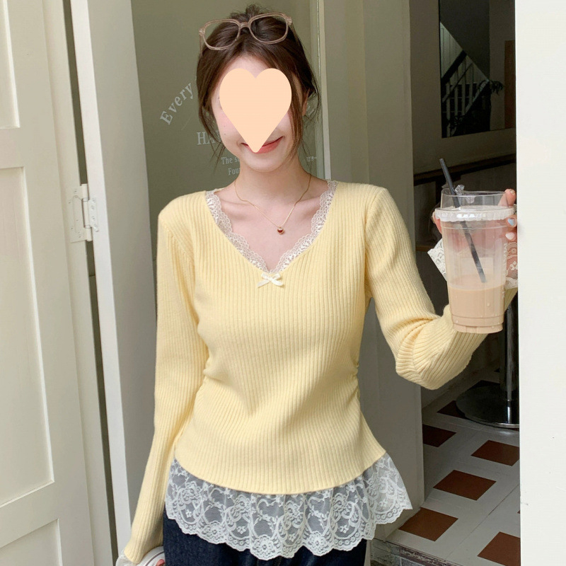 NORNS GIRL tricou din modal cu guler înalt, mâneci lungi, model abstract, croială în linie A