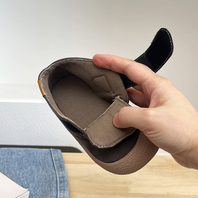 Dječje tenisice s Velcro kopčanjem, unisex, niski profil, nubuk gornji dio, protuklizna gumena podloga — 1–6 godina