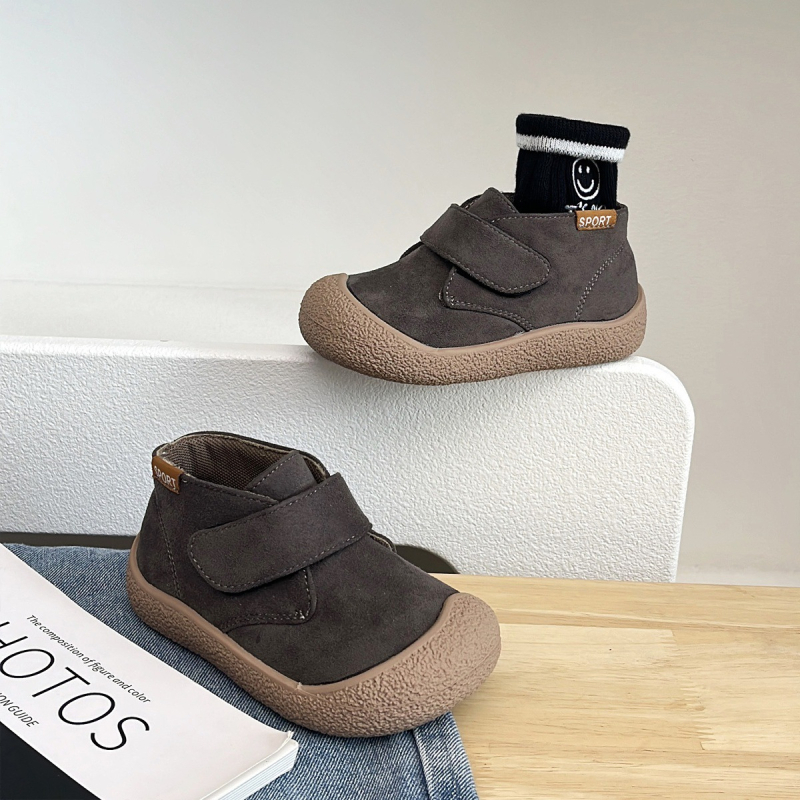 Dječje tenisice s Velcro kopčanjem, unisex, niski profil, nubuk gornji dio, protuklizna gumena podloga — 1–6 godina