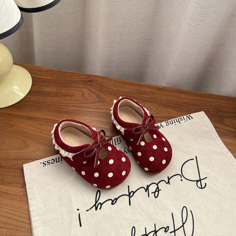 Pantofi din piele pentru bebeluți cu Velcro, exterior din piele întoarsă, talpă din cauciuc, guler scurt, pentru 12–36 luni și 24–48 luni