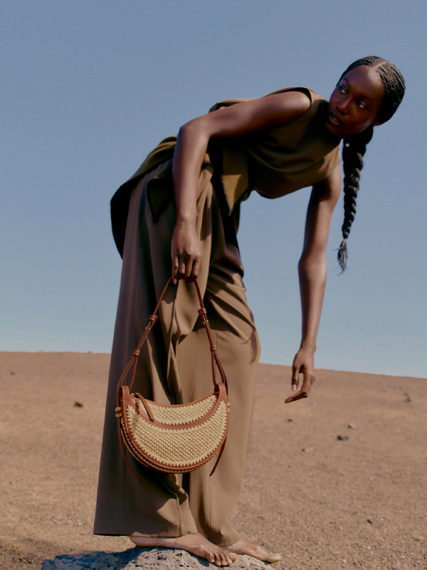 Γυναικεία Τσάντα Ώμου από Δίπτυχο Δέρμα Αγελάδας, Με Φερμουάρ και Θήκη για Κινητό